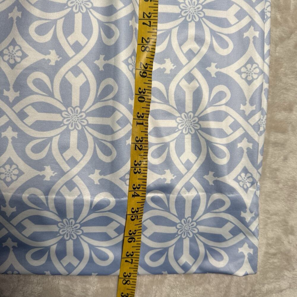 Gretchen Scott Designs Light Blue and White Printed Midi Dress - Picture 8 of 8